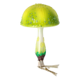 Load image into Gallery viewer, Fairy Lemon Mushroom. Handmade Glass Christmas ornament. 2022-680