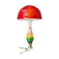 Load image into Gallery viewer, Fairyland's Mushroom. Handmade Glass Christmas ornament.