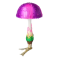 Load image into Gallery viewer, Forest Mushroom on a Clip. Handmade Glass Christmas ornament. 2022-683