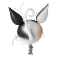 Load image into Gallery viewer, Playful Cat - Handmade Glass Christmas ornament.