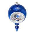 Load image into Gallery viewer, PRE-ORDER Frosty Delight Glass Christmas ornament free blowing snowman