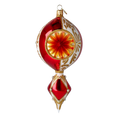 Load image into Gallery viewer, Radiant Ember Ornament Handmade Glass Christmas ornament