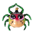 Load image into Gallery viewer, Spider Cute Fear for Halloween. Handmade Glass Christmas ornament. 2024-054