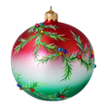 Load image into Gallery viewer, Christmas Joy Bomb. Handmade Glass Christmas ornament.