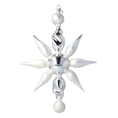 Load image into Gallery viewer, Arctic Starburst Glass Christmas ornament Star free blowing