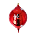 Load image into Gallery viewer, PRE-ORDER Snowman Winter Joy. Handmade Glass Christmas ornament.