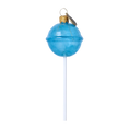 Load image into Gallery viewer, Blue Lollipop on a Stick. Handmade Glass Christmas ornament.