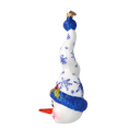 Load image into Gallery viewer, Frosty Flurry Twister Handmade Glass Christmas ornament Snowman