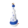 Load image into Gallery viewer, Frosty Flurry Twister Handmade Glass Christmas ornament Snowman