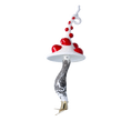 Load image into Gallery viewer, Twisted Toadstool Dream Mushroom Handmade Glass Christmas ornament 2024-184