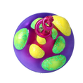 Load image into Gallery viewer, Electric Violet Toadstool Premium christmas glass ornament 2024-185