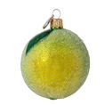 Load image into Gallery viewer, Hand Painted Glass Ornament - Lime. Handmade Glass Christmas ornament. 2024-240