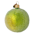 Load image into Gallery viewer, Hand Painted Glass Ornament - Lime. Handmade Glass Christmas ornament. 2024-240