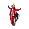 Load image into Gallery viewer, American Buffalo - Patriotic Glass Ornament.