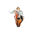 Load image into Gallery viewer, Ethnic Buffalo - Hand Painted Glass Decoration.
