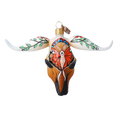 Load image into Gallery viewer, Ethnic Buffalo - Hand Painted Glass Decoration. 2024-242