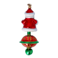 Load image into Gallery viewer, Magic Santa Claus. Handmade Glass Christmas ornament. 2024-256