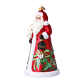 Load image into Gallery viewer, Santa of the Holly Valley Handmade Glass Christmas ornament Santa Claus 2024-261
