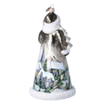 Load image into Gallery viewer, Winter Christmas Santa. Handmade Glass Christmas ornament.