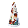 Load image into Gallery viewer, Santa's Snow Magic. Handmade Glass Christmas ornament.