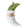 Load image into Gallery viewer, Lunar Santa - Star Glow Moon. Handmade Glass Christmas ornament.