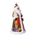 Load image into Gallery viewer, Thanksgiving Harvest Santa Handmade Glass Christmas ornament