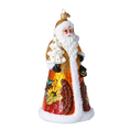 Load image into Gallery viewer, Thanksgiving Santa Claus. Handmade Glass Christmas ornament. 2024-284