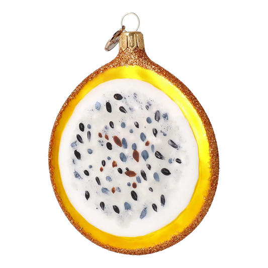 Dragon fruit. Handmade Glass Christmas ornament.