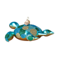 Load image into Gallery viewer, Turtle - Sea Friend. Handmade Glass Christmas ornament.
