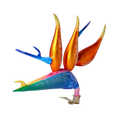 Load image into Gallery viewer, Bird of Paradise Flower -Exotic Strelitzia. Handmade Glass Christmas ornament.