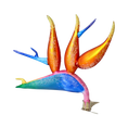 Load image into Gallery viewer, Bird of Paradise Flower -Exotic Strelitzia. Handmade Glass Christmas ornament.