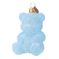 Załaduj obraz do przeglądarki galerii, Frosted Azure Gummy Bear Premium christmas glass ornament 2024-310