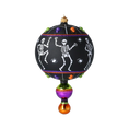 Load image into Gallery viewer, Drop - Skull - Dancing Shadows. Handmade Glass Christmas ornament.