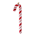 Load image into Gallery viewer, Red & White Candy Cane Handmade Glass Christmas ornaments