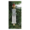 Load image into Gallery viewer, Frosted Crimson Flame Candle Premium christmas glass ornament 2025-015