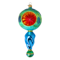 Load image into Gallery viewer, Emerald Twilight Handmade Glass Christmas ornament Retro Glass Reflector Ornament