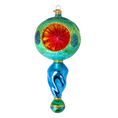 Load image into Gallery viewer, Emerald Twilight Handmade Glass Christmas ornament Retro Glass Reflector Ornament 2025-119