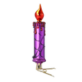 Load image into Gallery viewer, Amethyst Webbed Gothic Candle Premium christmas glass ornament 2025-168