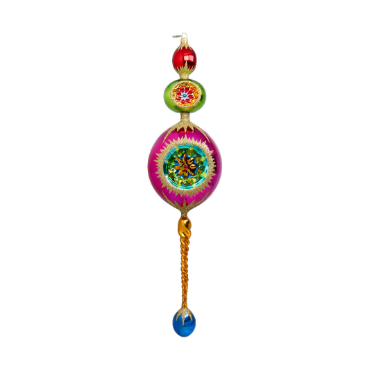 PRE-ORDER  Regal Glow luxurious  glass, hand-painted glass christmas ornaments