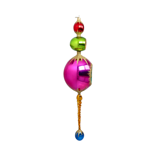 PRE-ORDER  Regal Glow luxurious  glass, hand-painted glass christmas ornaments