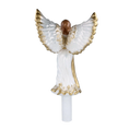 Load image into Gallery viewer, Exclusive Guardian Angel Handmade Glass Christmas ornament.