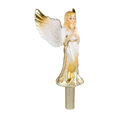 Load image into Gallery viewer, Golden Guardian Angel Handmade Glass Christmas ornament Finials