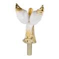 Load image into Gallery viewer, Golden Guardian Angel Handmade Glass Christmas ornament Finials 2025-174
