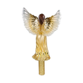 Load image into Gallery viewer, Golden Angel of Glory Handmade Glass Christmas ornament Tree Topper