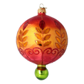 Load image into Gallery viewer, Fiery Blossom Glass Ornament Handcrafted Reflector Ornament