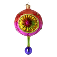 Load image into Gallery viewer, Winter Sunflower Handmade Glass Christmas ornament Reflector