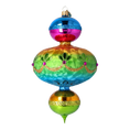 Load image into Gallery viewer, Festive Jewel glass hand-painted glass christmas ornaments