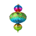 Load image into Gallery viewer, Festive Jewel glass hand-painted glass christmas ornaments