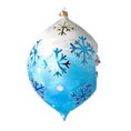 Load image into Gallery viewer, Frosty Delight Glass Christmas ornament Star free blowing Snowman 2025-204