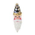 Загрузить изображение в просмотрщик галереи, Harlequin Moon Santa Premium christmas glass ornament 2025-208